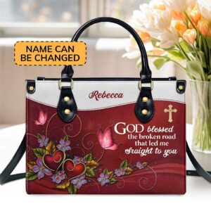 God Blessed Leather Handbag: Romantic Gifts for Christian Women