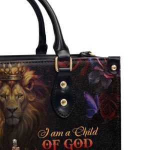 Faithful Woman Gift: Personalized Leather Handbag with Zipper 1