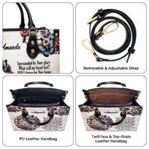 Customized Leather Zipper Handbag Unique I Can Only Imagine Gift 1