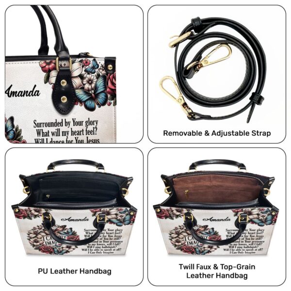 Customized Leather Zipper Handbag Unique I Can Only Imagine Gift