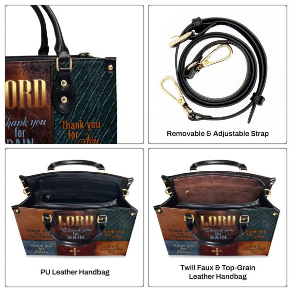 Custom Leather Handbag with Zipper Personalized Gift for Her – It s a Beautiful Day