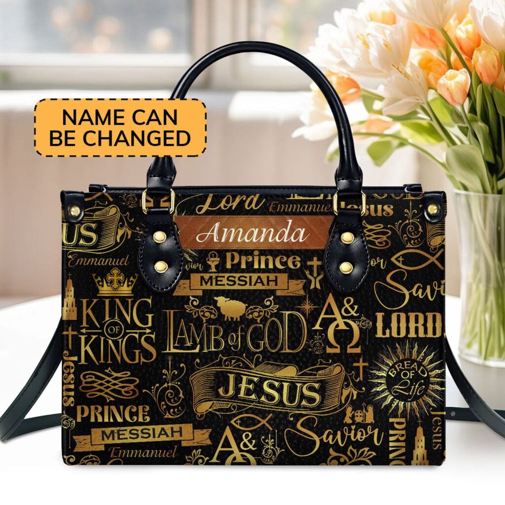 Lamb Of God Personalized Leather Handbag With Zipper – Unique Gift Idea Lamb Of God Personalized Leather Handbag With Zipper – Unique Gift Idea