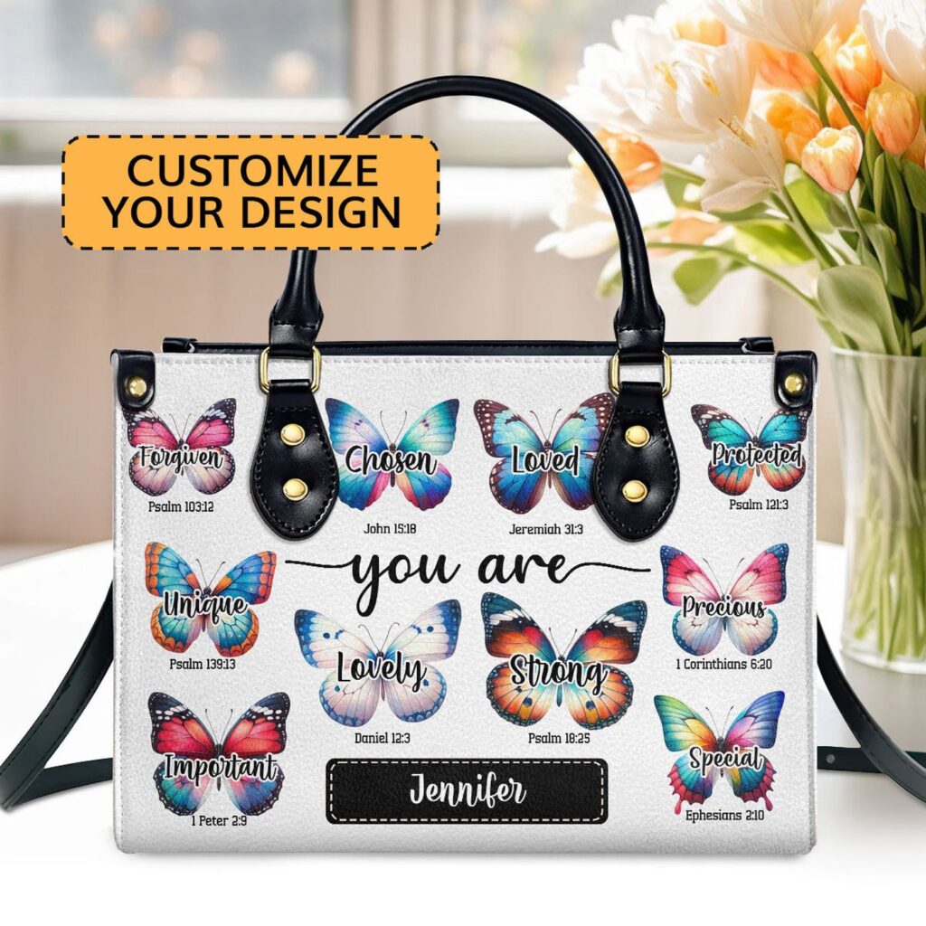 Custom Leather Zippered Handbag You Are Gift – Personalized Purse for Women Custom Leather Zippered Handbag You Are Gift – Personalized Purse for Women