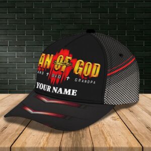 Personalized Man Of God Cap Hat – 3D Baseball Cap Hat For Father, Christian Baseball Cap, Jesus Hat Trucker Classic Hats Gift 1
