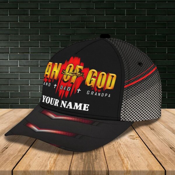 Personalized Man Of God Cap Hat – 3D Baseball Cap Hat For Father, Christian Baseball Cap, Jesus Hat Trucker Classic Hats Gift