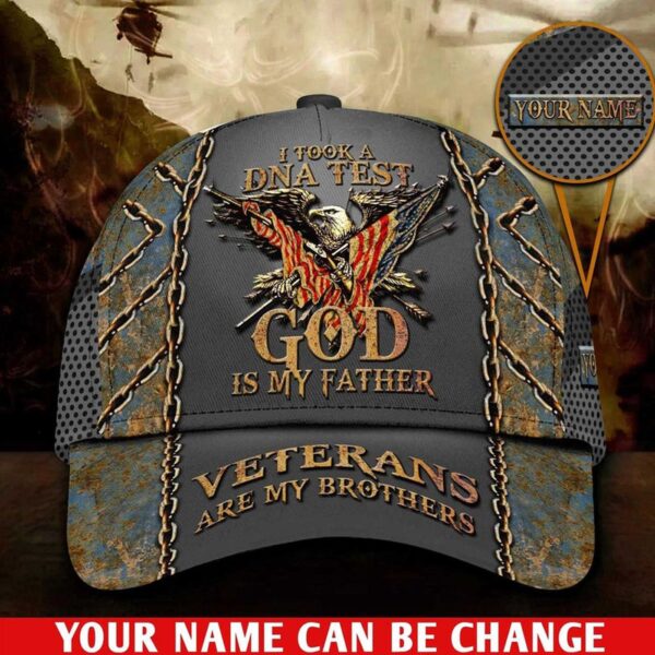 Personalized Name American Veteran Classic Cap, Veteran Hat, Gifts For Veteran, Veterans Are My Brothers Hat, Jesus Veteran Hat Trucker Classic Hats Gift