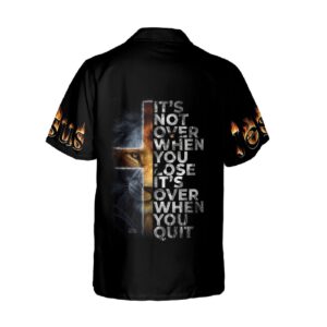 Customized Name Hawaiian Lion Boyfriend Cloths - Don t Quit Jesus is with You 3