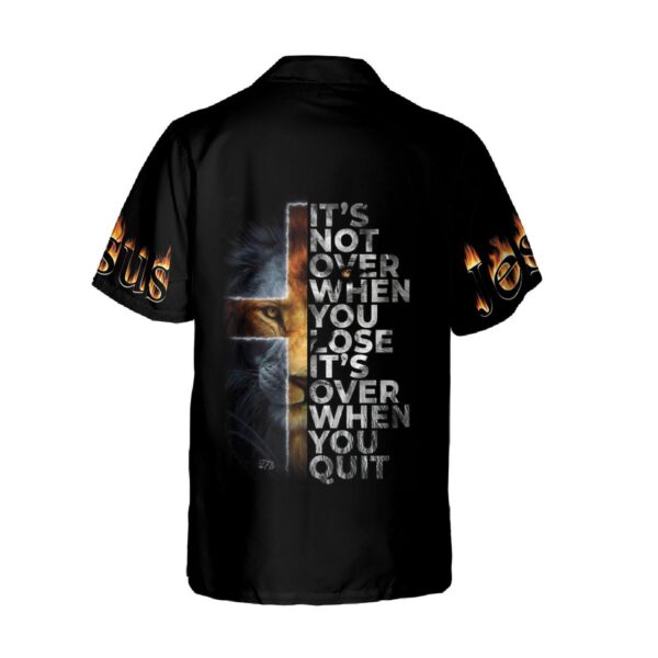 Customized Name Hawaiian Lion Boyfriend Cloths – Don t Quit Jesus is with You