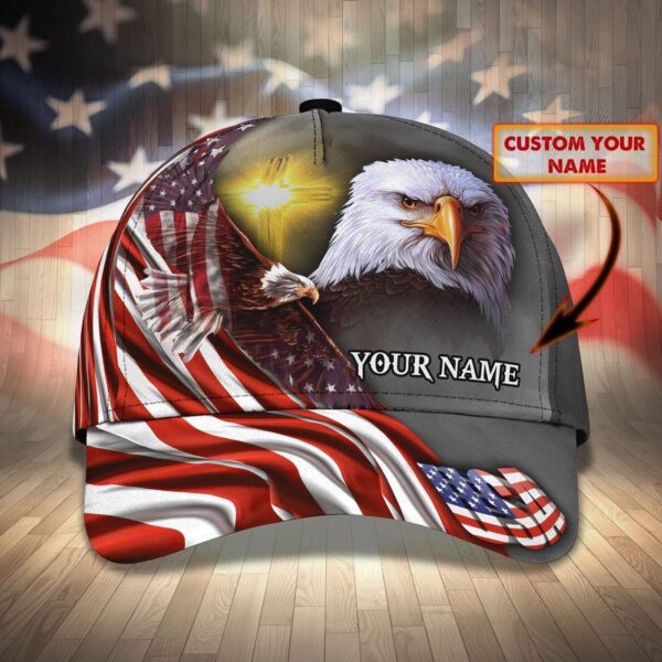 Personalized Usa Flag Cap Hat Independence’S Day Baseball Cap Hat, Christian Jesus Hat Trucker Classic Hats Gift