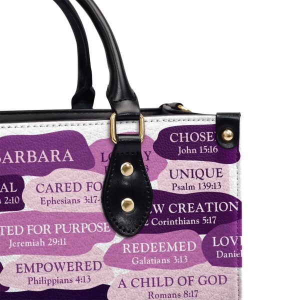Custom Leather Zippered Handbag: What God Says About You Spiritual Gift for Worship Members