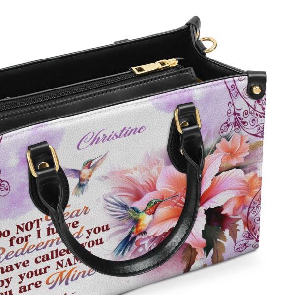 Personalized Leather Handbag with Handle Religious Gift for Worship Friends I Have Called You By Your Name Gift
