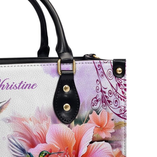 Personalized Zippered Leather Handbag: Religious Gift for Worship Friends I Have Called You By Your Name