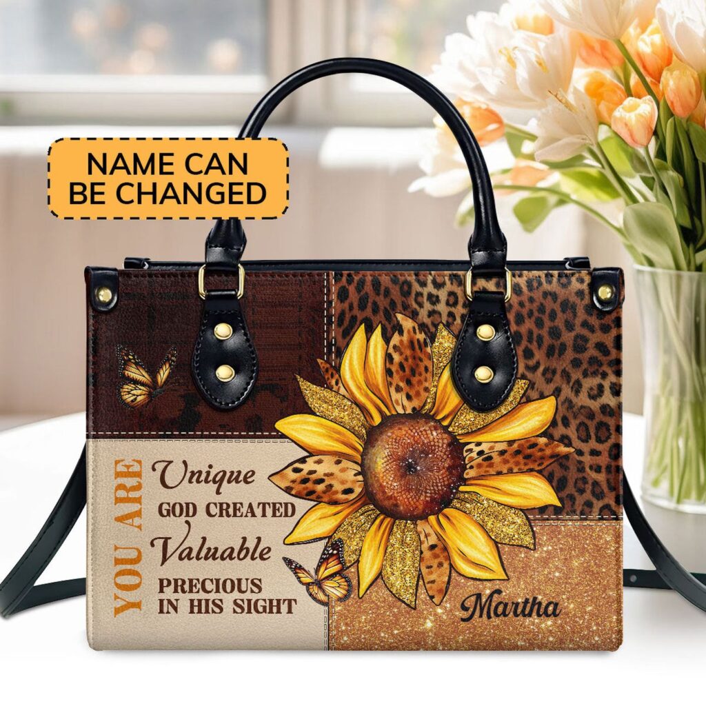 Customized Leather Handbag: Religious Gift for Worship Friends You Are God s Creation Customized Leather Handbag: Religious Gift for Worship Friends You Are God s Creation