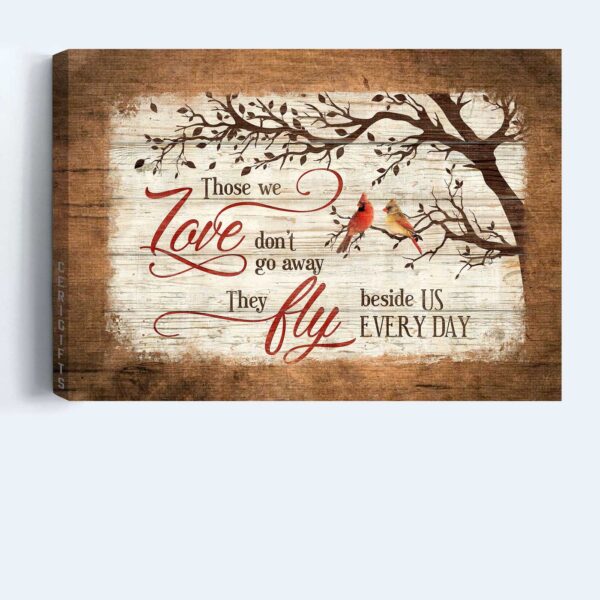 Red Cardinal Christian Landscape Poster – Faith & Jesus Wall Decor Gift