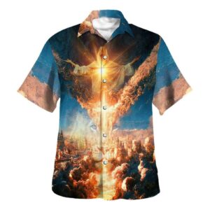 Resurrection Of Jesus Lion Hawaiian Shirt For Men - Christian Gift Shirt