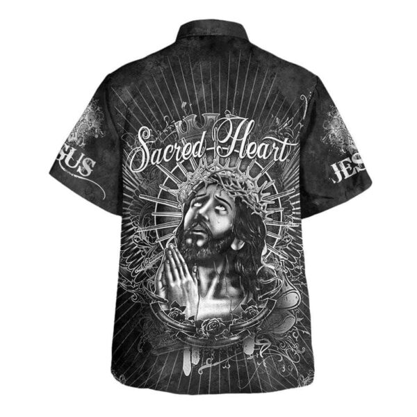 Sacred Heart Jesus Christ Hawaiian Shirt for Men – Christian Gift