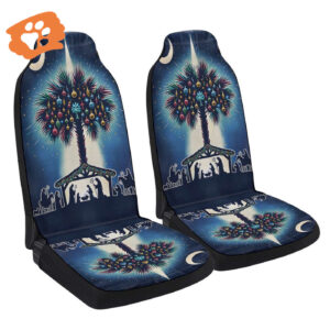 South Carolina Christmas Nativity Jesus Car Seat Cover - Festive Car Decor Gift