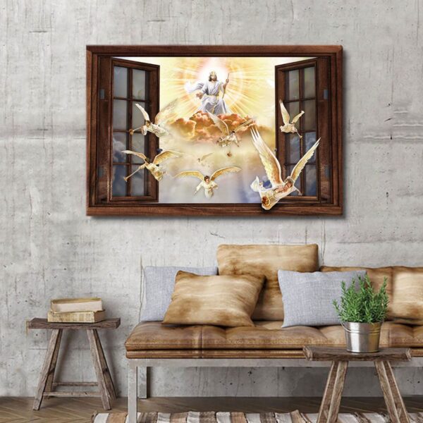 Special Jesus And Angels Canvas Jesus Gift
