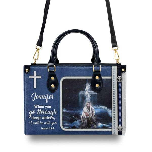 Custom Jesus Leather Handbag – Personalized Design – HIHN302