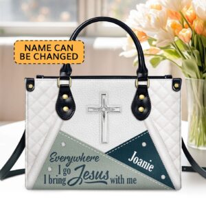 Stunning Christian Butterfly Leather Handbag - Bring Jesus Everywhere with HHN370