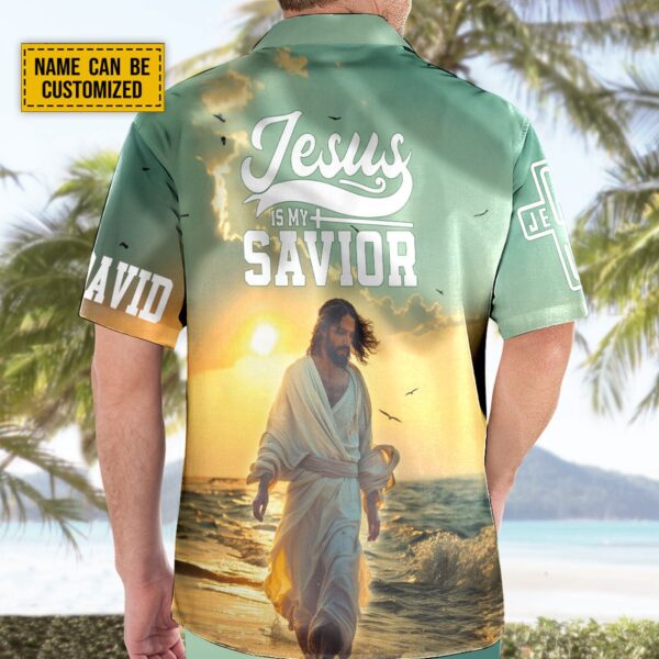 Custom Jesus Beach Sunset Hawaiian Shirt – Jesus Summer Aloha Shirt – Gift For Jesus Lover