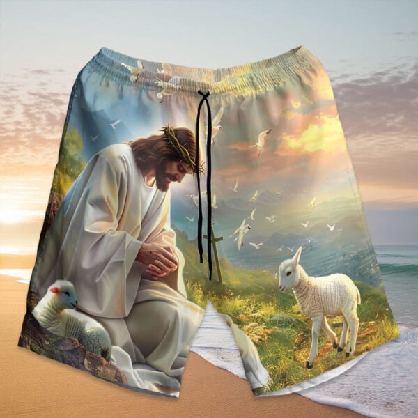Customized Lamb Of God Hawaiian Shirt Be Like Jesus Is Better Christ Cross Bird Hawaii Set Aloha Beach Gifts