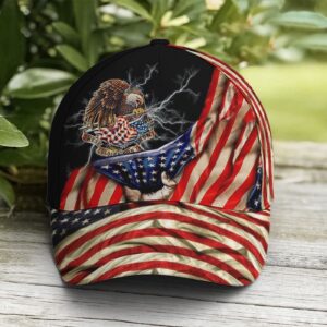 The Colors Don’t Run Eagle America Flag, Christian Baseball Cap, Jesus Hat Trucker Classic Hats Gift 3