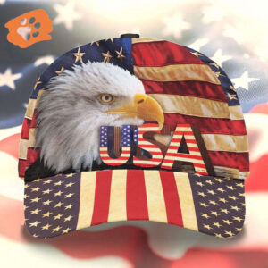 The Eagle Usa Flag Classic Hat, Christian Baseball Cap, Jesus Hat Trucker Classic Hats Gift