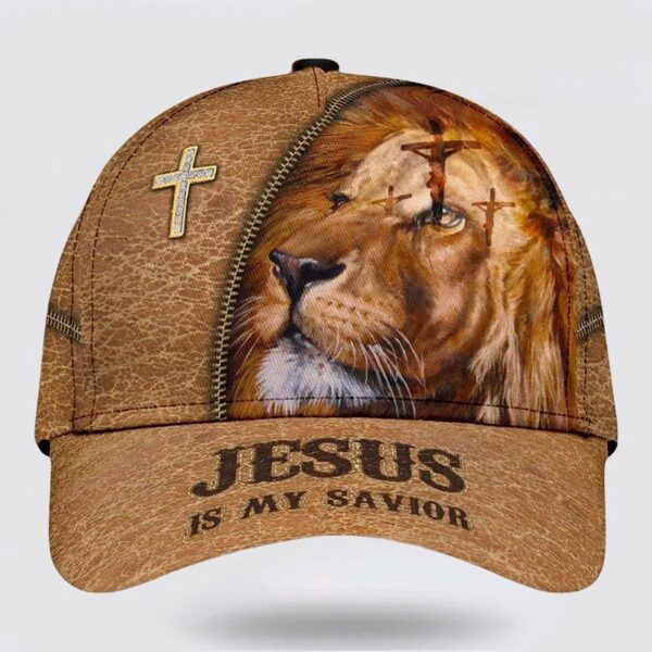 The Lion Jesus Is My Savior Crucifixion Of Jesus Classic Hat Baseball Cap Hat  Trucker Classic Hats Gift