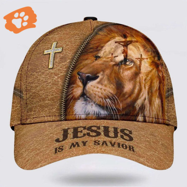 The Lion Jesus Is My Savior Crucifixion Of Jesus Classic Hat Baseball Cap Hat  Trucker Classic Hats Gift