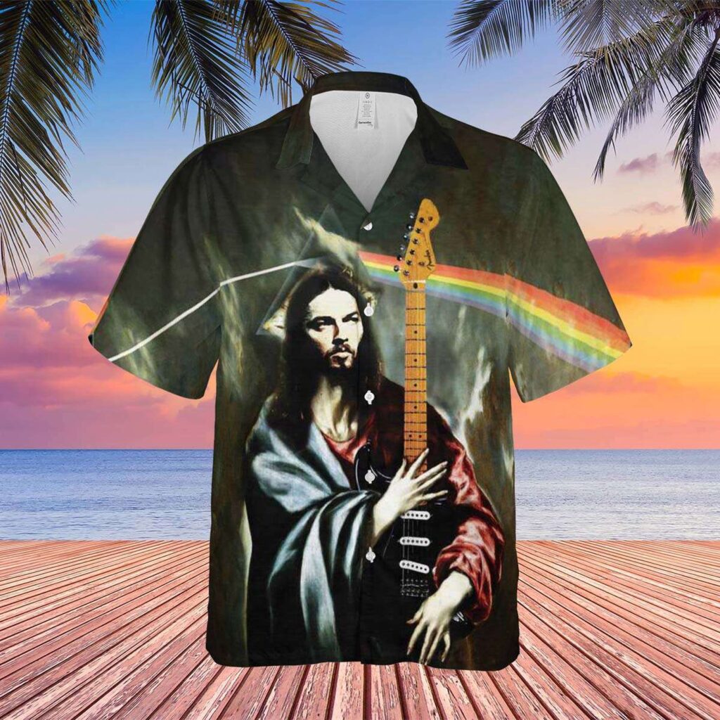 David Gilmour Jesus Pink Floyd Shirt Prog Prophecy Hawaiian Design David Gilmour Jesus Pink Floyd Shirt Prog Prophecy Hawaiian Design