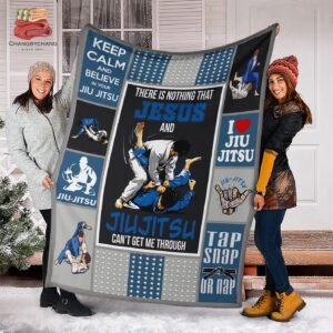 Jesus & Jiu Jitsu for Christ Fleece Blanket - Premium Sherpa Quilt 1