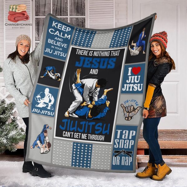 Jesus & Jiu Jitsu for Christ Fleece Blanket – Premium Sherpa Quilt