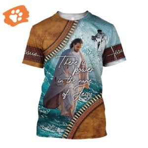 Powerful Name of Jesus Unisex 3D All Over Print T-Shirt - Christian Faith Shirt for Men and Women