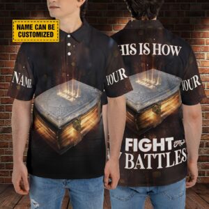 Personalized Bible Cover & Polo Shirt Gift for Jesus Lovers - Customize Your Name - S-5XL 7