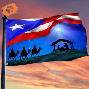 Three Kings Three Wise Men Puerto Rico Jesus Flag Patriotic Merch