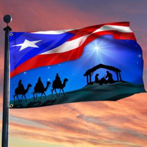 Three Kings Three Wise Men Puerto Rico Jesus Flag Patriotic Merch 1