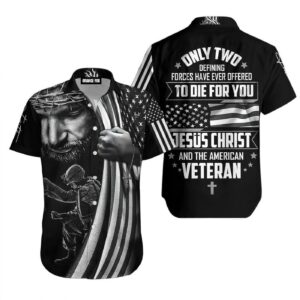 US Veteran Jesus Hawaiian Shirt - Men & Women Patriotic Aloha Wear