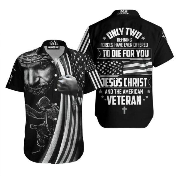 US Veteran Jesus Hawaiian Shirt – Men & Women Patriotic Aloha Wear