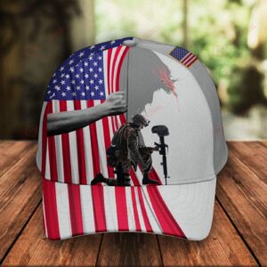 Veteran American Flag Hat Proud US Military Jesus Veteran Hat Classic Cap