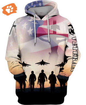 Veteran American Hoodie Military Shirt Only Two Defining Die For You Jesus T-shirt Veteran Shirt Apparel Military Hoodie