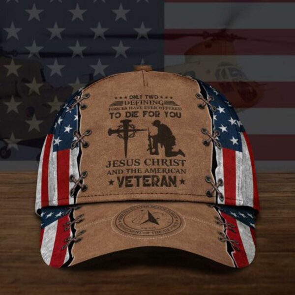 Veteran Cap, Us Space Force Jesus Christ And The American Veteran Baseball Cap Trucker Classic Hats Gift