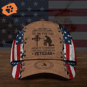 Veteran Cap, Us Space Force Jesus Christ And The American Veteran Baseball Cap Trucker Classic Hats Gift