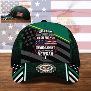 Veteran Cap, US Veteran Jesus Christ And The American Veteran Cap Trucker Classic Hats Gift 1