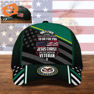 Veteran Cap, US Veteran Jesus Christ And The American Veteran Cap Trucker Classic Hats Gift