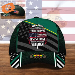Veteran Cap, Vietnam Veteran Jesus Christ And The American Veteran Cap Trucker Classic Hats Gift