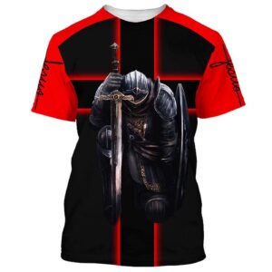 Warrior of God Team Jesus 3D T-Shirt for Men & Women - Christian Faith Shirt 1