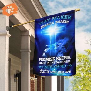 Way Maker Miracle Worker Jesus Christ Flag - Show Your Faith with this Inspirational Banner!