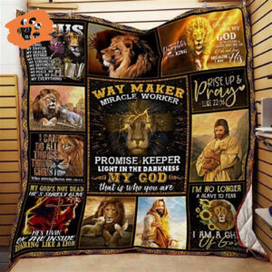 Way Maker Miracle Worker Quilt Blanket - Christian Gift for Believers