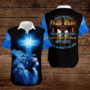 Way Maker Miracle Worker Promise Keeper All Over Printed Shirts - Jesus God Gift Idea Hawaii Shirt